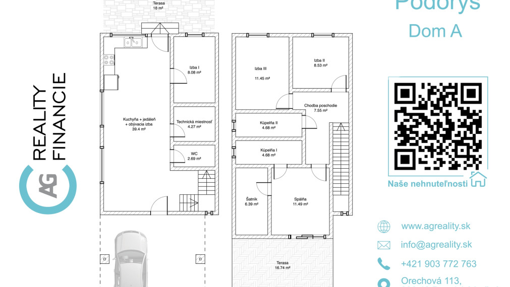 AG reality I PREDANÝ   POSLEDNÝ - 5 izb RD -mezonet  Miloslavov