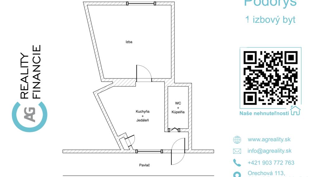 AG reality I PREDANÝ   priestranný 1-izbový byt blízko centa mesta
