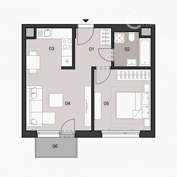 AG REALITY I PREDANÝ 2 izb byt  Novostavba - Ružinov
