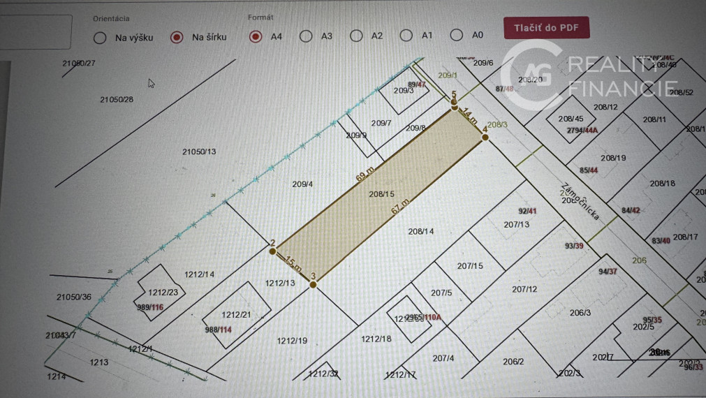 AGREALITY I  ZNÍŽENÁ CENA  POZEMOK VHODNÝ NA TROJ DOM DUNAJSKÁ LUŽNÁ