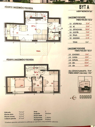 AG reality I PREDANÝ   3 izb  byt  so záhrad.  -mezonet  Miloslavov  zariadený - fotografia 13